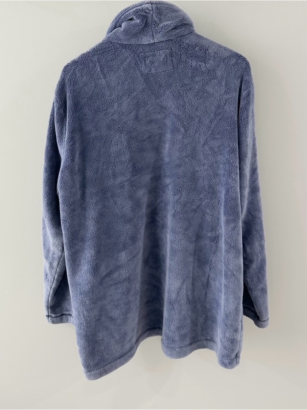 Mododoc Long Sleeve Open Front Terry Robe // Blue // Large // NEW - Picture 6 of 6